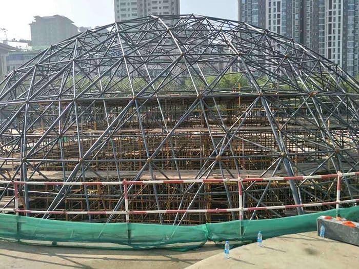 浏阳球形网架钢结构施工